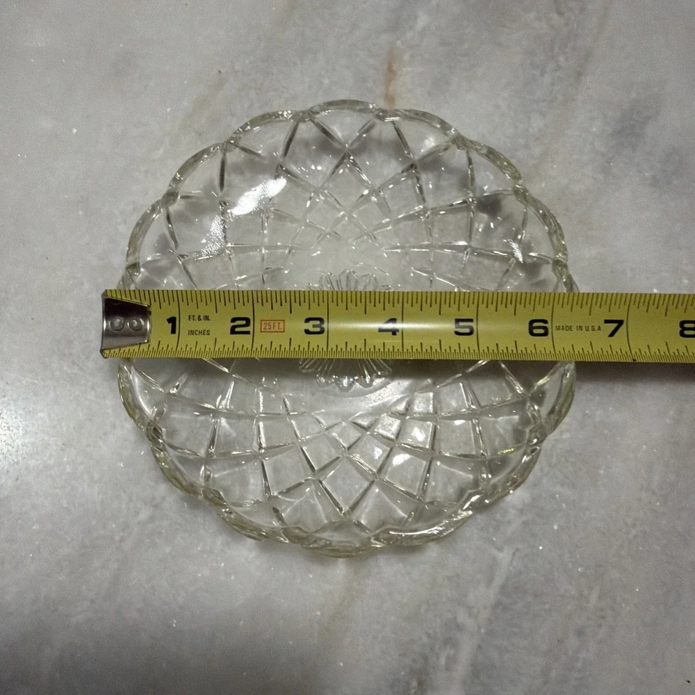 Hazel Atlas #232 Pressed Glass Divided Relish Candy Dish Circa 1930 OLA05